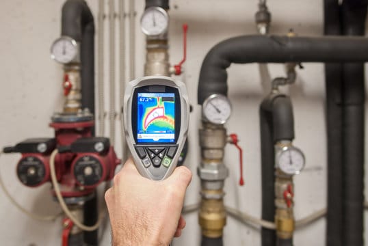 Leak detection service using thermal camera by Lawrenceville Plumbing Pros in Lawrenceville, Georgia