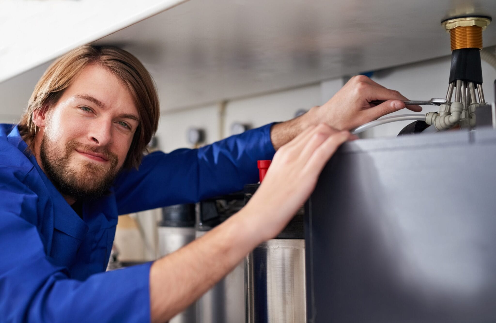 Appliance water line repair by plumber in Lawrenceville, Georgia